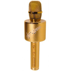 Бездротовий мікрофон караоке блютуз YS 66 Bluetooth динамік USB Золотий