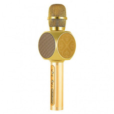 Бездротова портативна колонка + караоке мікрофон 2 в 1 SU-YOSD YS-63 Золотий
