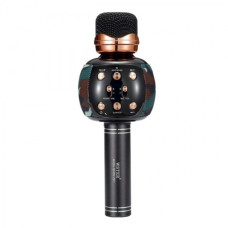 Бездротовий мікрофон караоке блютуз WSTER WS-2911 Bluetooth динамік USB Камуфляж
