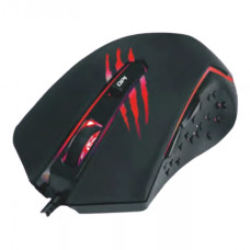 Ігрова комп'ютерна миша USB Grunhelm MG-375WD Чорна з червоним