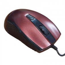 Комп'ютерна миша USB Grunhelm M-342WD Чорна з червоним