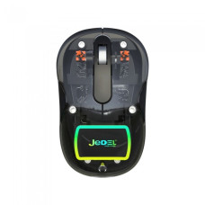 Беспроводная мышь аккумуляторная с USB адаптером, 10м, JEDEL WD141 Прозрачная