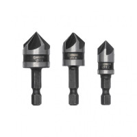 Набор зенкеров 12,16,19 мм 3шт INTERTOOL SD-5005