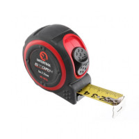 Рулетка со стальным полотном, покрытым нейлоном, 5 м, 25 мм, STORM INTERTOOL MT-0836