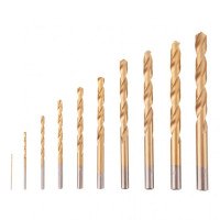Набор сверл по металлу DIN338 HSS, 10 шт. (1, 2, 3, 4, 5, 6, 7, 8, 9, 10 мм), INTERTOOL SD-0027