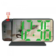 Цифровые часы настольные с проекцией VST-900-4 с датчиком температуры, зеленый LED-дисплей