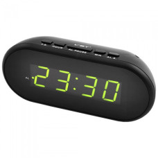 Електронний дротовий цифровий годинник VST 712 Зелене підсвічування