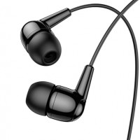 Проводные наушники вакуумные 3.5mm HOCO M97 Enjoy с микрофоном 1.2m Черные