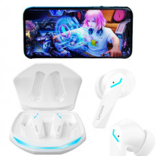 Беспроводные спортивные вакуумные наушники Lenovo Thinkplus GM2 Pro TWS, Bluetooth в кейсе Белые