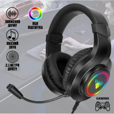 Ігрові навушники повнорозмірні JEDEL GH248 провідні з мікрофоном Чорні Ігрові навушники повнорозмірні JEDEL GH248 провідні з мікрофоном Чорні
