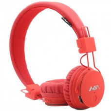 Бездротові Bluetooth Навушники з MP3 плеєром NIA-X2 Радіо блютуз Червоні