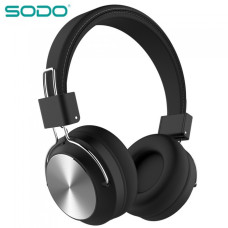 Бездротові Bluetooth Навушники SODO SD-1001 FM радіо Чорні