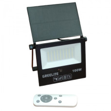 Светодиодный навесной фонарь с датчиком движения + солнечная панель + пульт Greelite JX 010 100W 54 диода 