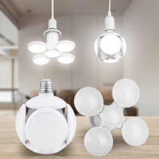 Лампочка люстра світлодіодна розкладна LED лампа 40Вт 220В E27 Football UFO Lamp білий