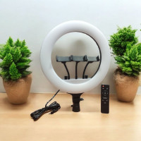 Кольцевая Led лампа 36 см RL-14 с держателем для телефона 3 режима + пульт управления Кольцевая Led лампа 36 см RL-14 с держателем для телефона 3 режима + пульт управления