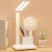 Настольная аккумуляторная LED-лампа BL-A8 с подставкой для гаджетов зарядка от USB Белая 