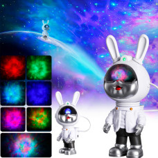 Светильник ночник Астронавт в форме кролика-космонавта Rabbit Star 23 см с эффектом звездного неба и пультом Светильник ночник Астронавт в форме кролика-космонавта Rabbit Star 23 см с эффектом звездного неба и пультом