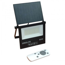 Светодиодный навесной фонарь с датчиком движения + солнечная панель + пульт Greelite JX 010 60W 54 диода