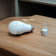 Светодиодная лампочка с аккумулятором автономная аварийная лампа Arexes 20W E27 3 режима свечения с патроном