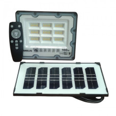 Фонарь уличный Greelite JX 007 100W Solar Flood Led с солнечной панелью и пультом