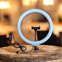 Кольцевая Led лампа 33 см LJJ-33 с держателем для телефона 3 режима + RGB Кольцевая Led лампа 33 см LJJ-33 с держателем для телефона 3 режима + RGB