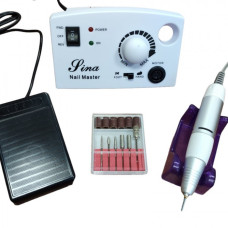 Фрезер для манікюру та педикюру Nail Master Lina 5227, 30000 об/хв, фрезер для нігтів Білий