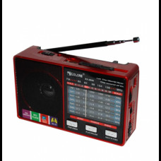 Радіоприймач колонка з радіо та ліхтариком FM USB MicroSD Golon RX-8866 на акумуляторі Червоний