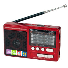 Радіо Golon RX-2277 Power Bank, mp3, USB, ліхтар Червоний