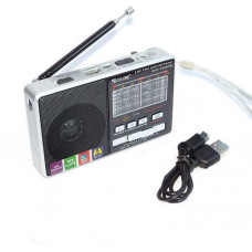 Радіо Golon RX-2277 Power Bank, mp3, USB, ліхтар Сірий