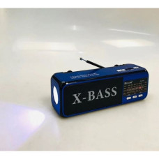 Радіоприймач Bluetooth Golon RX-BT22 із ліхтариком Синій