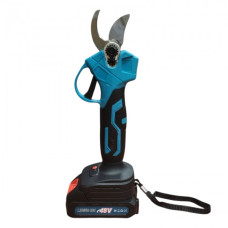 Электрический секатор на 48В в кейсе + 2 аккумулятора  Ножницы садовые  Электросекатор для сада