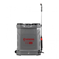 Опрыскиватель аккумуляторный ранцевой 16 л, 3.1 л/мин, батарея 12 В/8 Аг INTERTOOL DT-9016