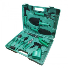 Набор садовых инструментов ZHENJIE GT-003 10 в 1 лопатки грабли секатор ороситель для огорода