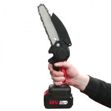 Бесщеточная Аккумуляторная цепная мини-пила 6 inch Electric SAW в кейсе 2 аккумулятора Красная Бесщеточная Аккумуляторная цепная мини-пила 6 inch Electric SAW в кейсе 2 аккумулятора Красная