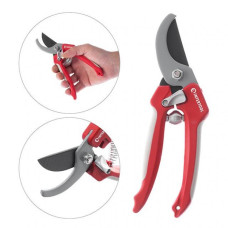 Секатор садовий, комбінована ручка пластик/термопластична гума, лезо сталь SK5, макс. рез. 14 мм