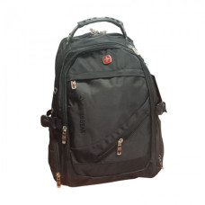 Рюкзак городской Swiss Bag 8810-1 с дождевиком 503325 см 32 литра с USB и AUX выходами Чёрный