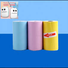 Набор цветной бумаги для мобильного мини термопринтера Mini printer 3шт