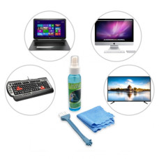 Набір для очищення екранів і дисплеїв 3в1 Handboss спрей, пензлик, мікрофібра