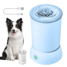 Автоматическая аккумуляторнная лапомойка для собак Pet Foot Wash W01 Голубая