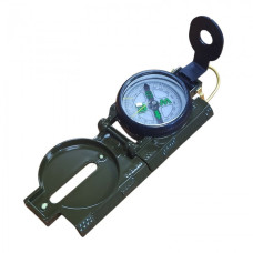 Компас туристический с линейкой и линзой (Ударопрочный корпус) DC45-2B