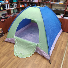 Намет туристичний розкладний 200 х 200 см двомісний з москітною сіткою (50394)