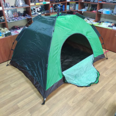 Саморозкладна Намет автомат 2-х місна з автоматичним каркасом 2*1,5 метра Зелена
