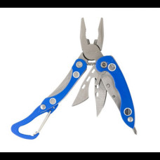 Мультитул туристический с чехлом и карабином Traveler Deluxe 7в1, 12 см МТ821 Синий