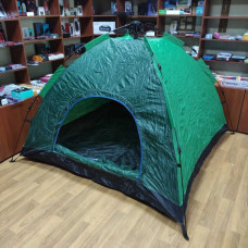 Намет туристичний автоматичний 4-х місний ЗЕЛЕНИЙ Розмір 2х2 метри