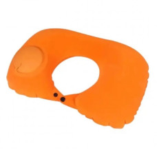 Подушка, портативная U-образная воздушная, подголовник для шеи Оранжевая