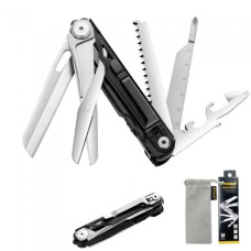 Мультитул Traveler MQ063G, многофункциональный инструмент 11 см Черный