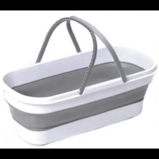 Ведро складное для уборки и стирки силиконовое с ручками и колесиками 15 л Ведро складное для уборки и стирки силиконовое с ручками и колесиками 15 л