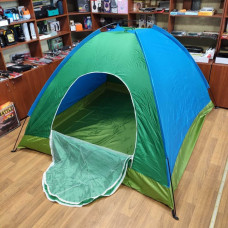 Намет туристичний розкладний 200 х 200 см двомісний з москітною сіткою (50389)