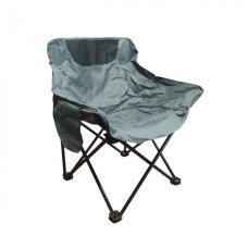 Складной туристический стул со стальным каркасом 44х44х70 см Серый