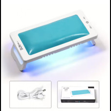 Лампа для маникюра с подлокотником 88Вт, от USB, SUN HPL 1 / Лампа для ногтей Синяя
